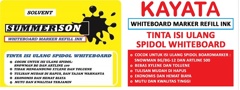 Tinta Spidol whiteboard murah Summerson dan Kayata