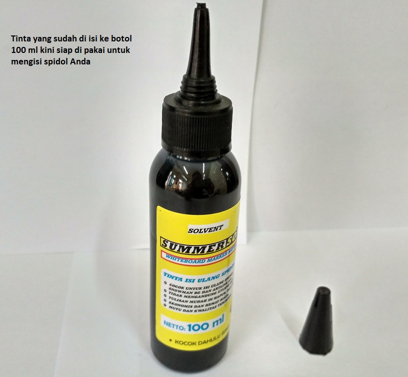 Tinta Spidol Whiteboard kemasan besar - tinta yg sudah dalam 100 ml siap pakai