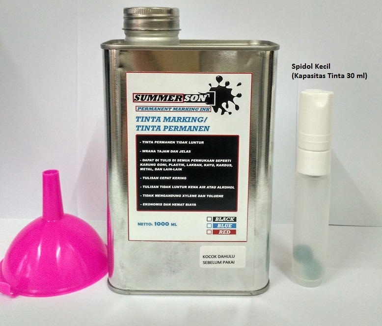 Tinta Spidol Permanen -Tinta Karung Summerson 1 liter - Spidol Kecil 30 ml